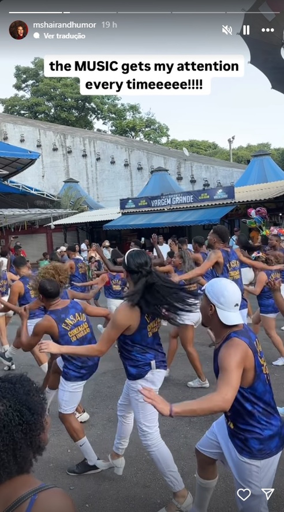 Kamilah, estilista de Madonna, curte dia de forró na Feira de São Cristóvão, no Rio de Janeiro — Foto: Reprodução/Instagram