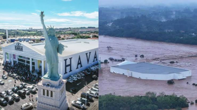 Havan tem 2ª loja inundada pela enchente no Rio Grande do Sul