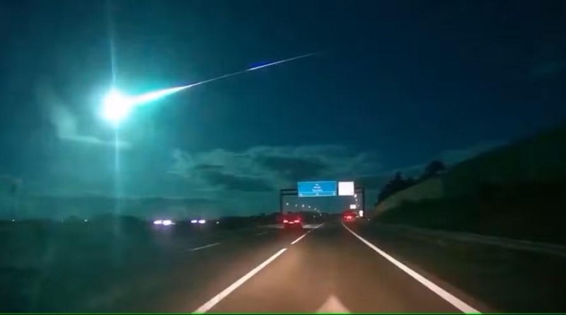 Meteoro cruza os céus de Portugal e Espanha. Veja o vídeo: