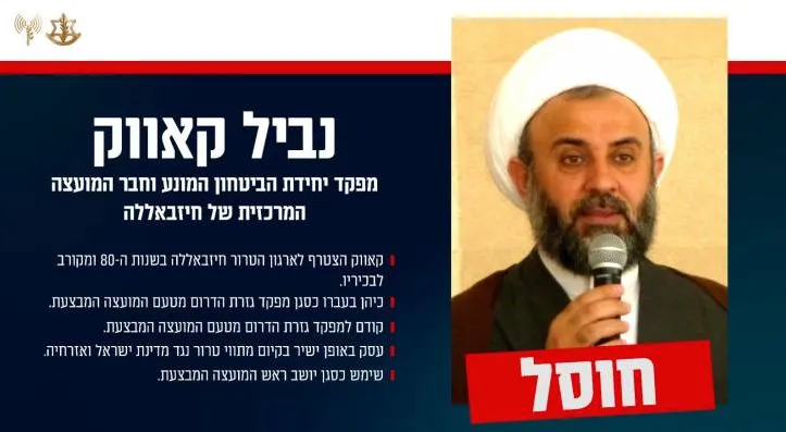 Israel anuncia morte de outro membro importante do Hezbollah