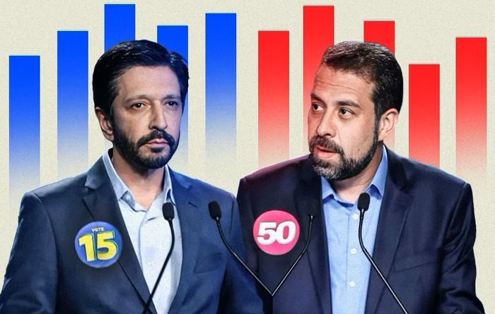 Datafolha: Nunes (49%) mantém vantagem sobre Boulos (35%)